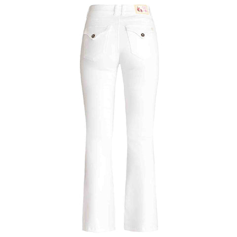 DNM Pure Flynn Flap Wit, tall kleding voor lange dames, achteraanzicht