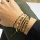 Bracelet Tila Kyoto emerald
