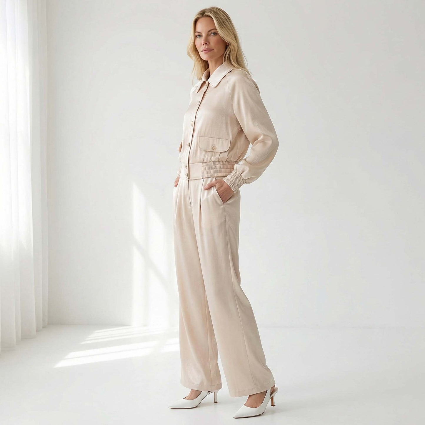 ICNK Jack Nelia Shiny Satin | Tall