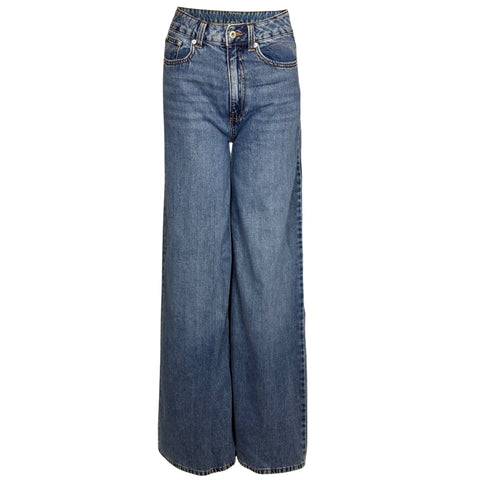 Jeans Wide Midblue, tall jeans voor lange vrouwen