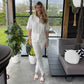 Zip73 Jumpsuit Denim Offwhite lange vrouwen tall
