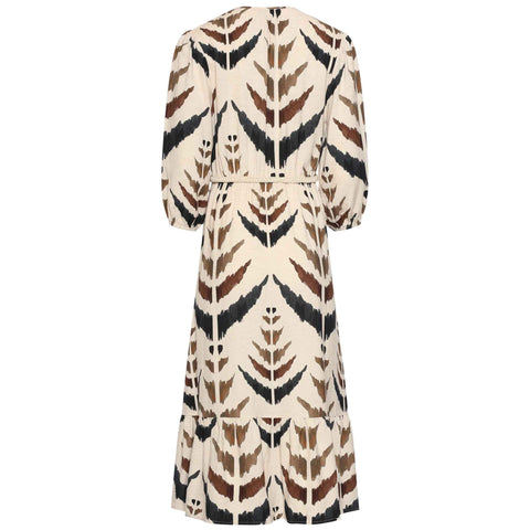 Smashed Lemon Jurk Offwhite Bruin | Tall