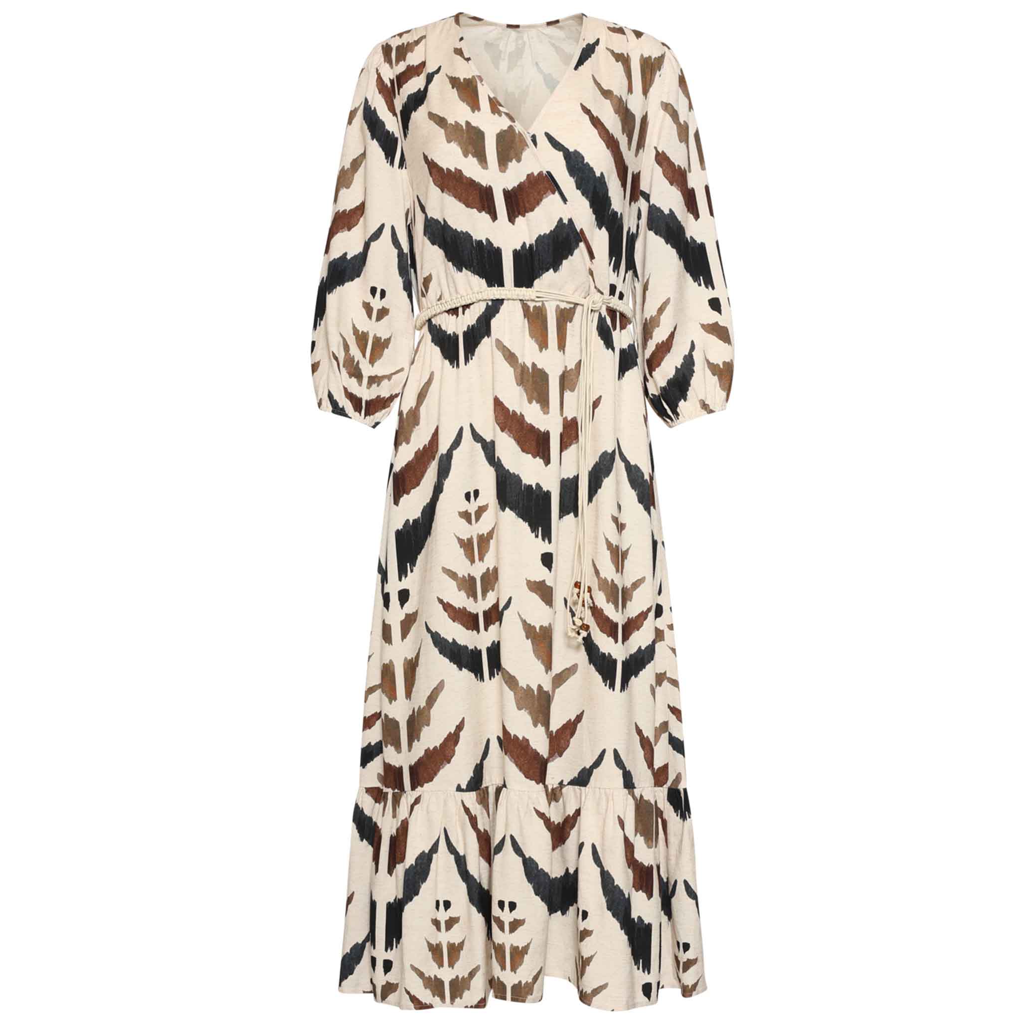 Smashed Lemon Jurk Offwhite Bruin | Tall