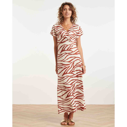 Smashed Lemon Jurk Brique Offwhite | Tall