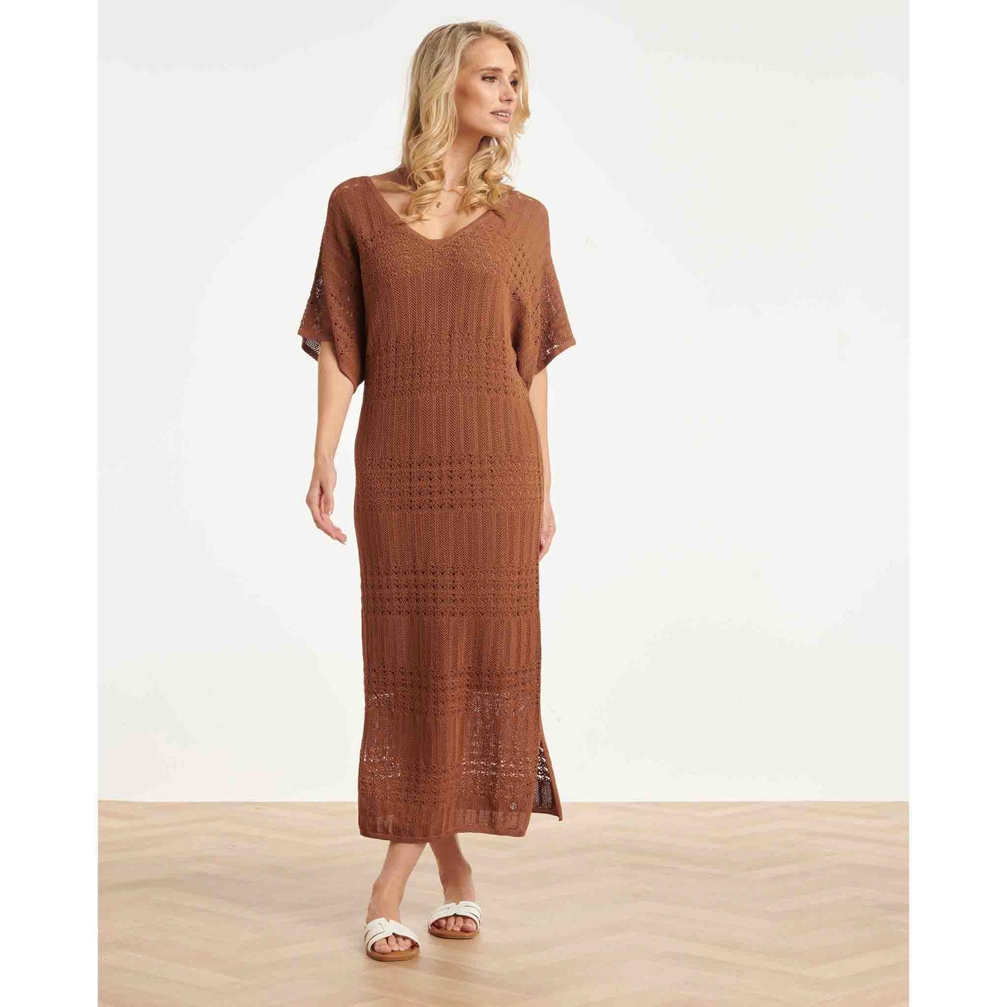 Smashed Lemon Jurk Bruin | Tall