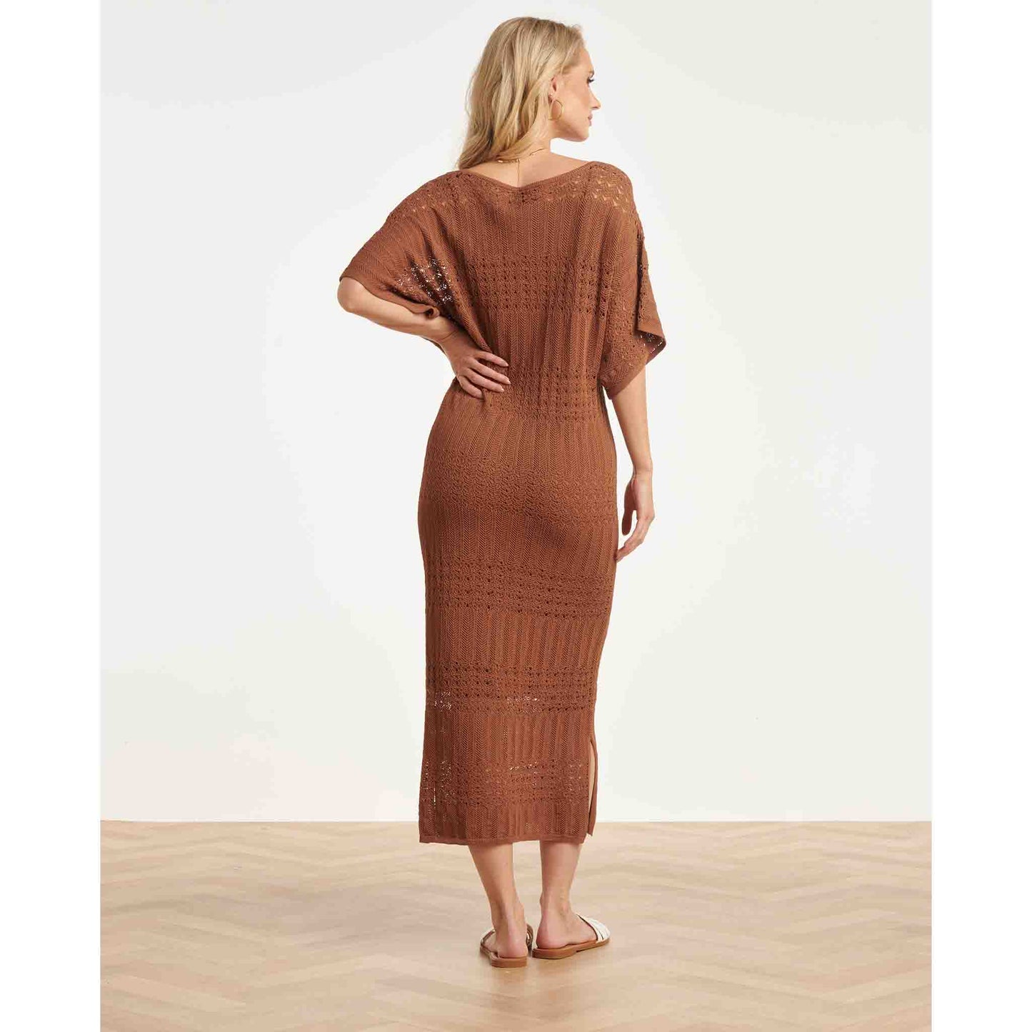 Smashed Lemon Jurk Bruin | Tall