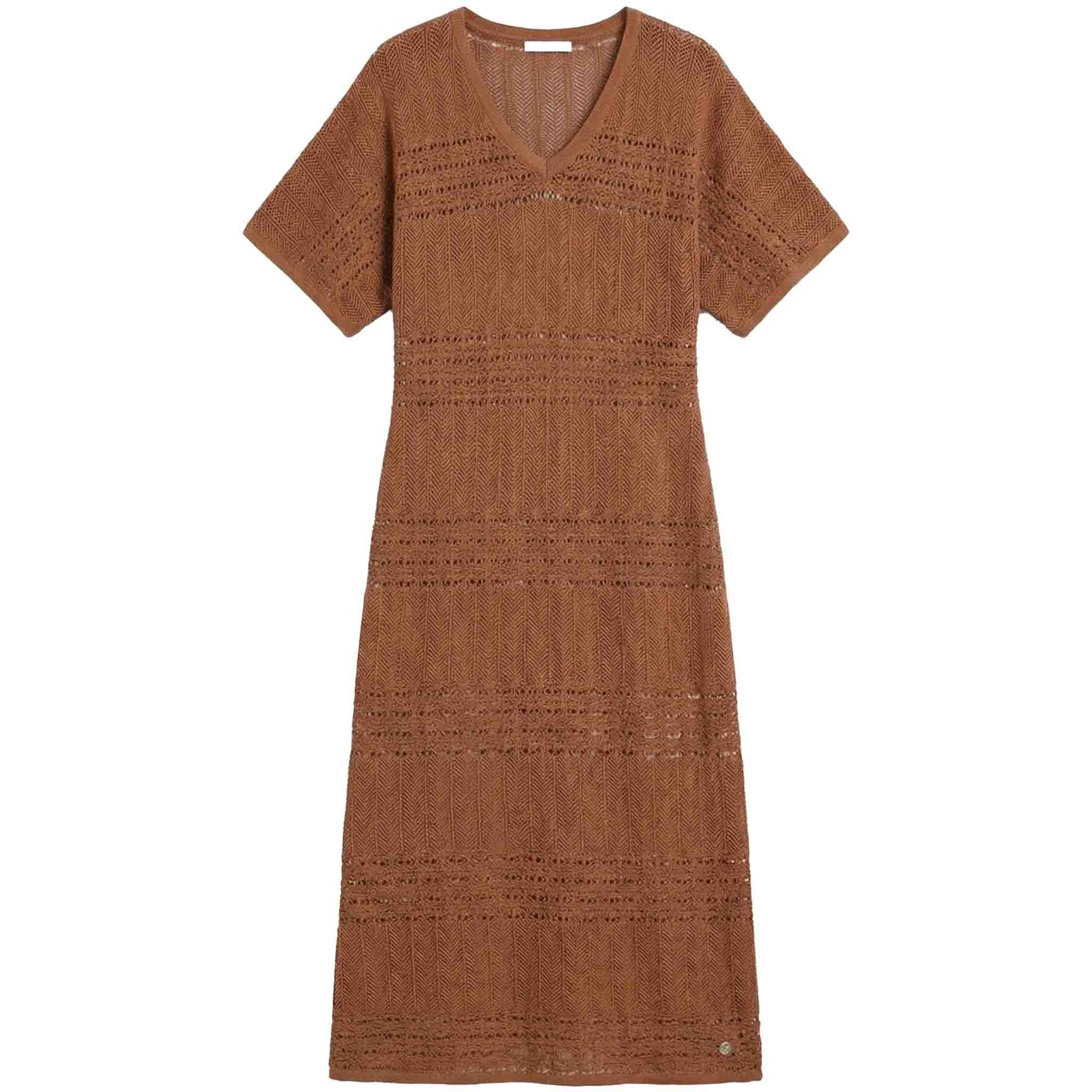 Smashed Lemon Jurk Bruin | Tall voor lange dames voorzijde