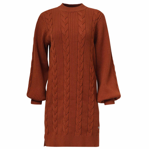 Smashed Lemon Tuniek Gebreid Cognac, tall kleding voor lange vrouwen