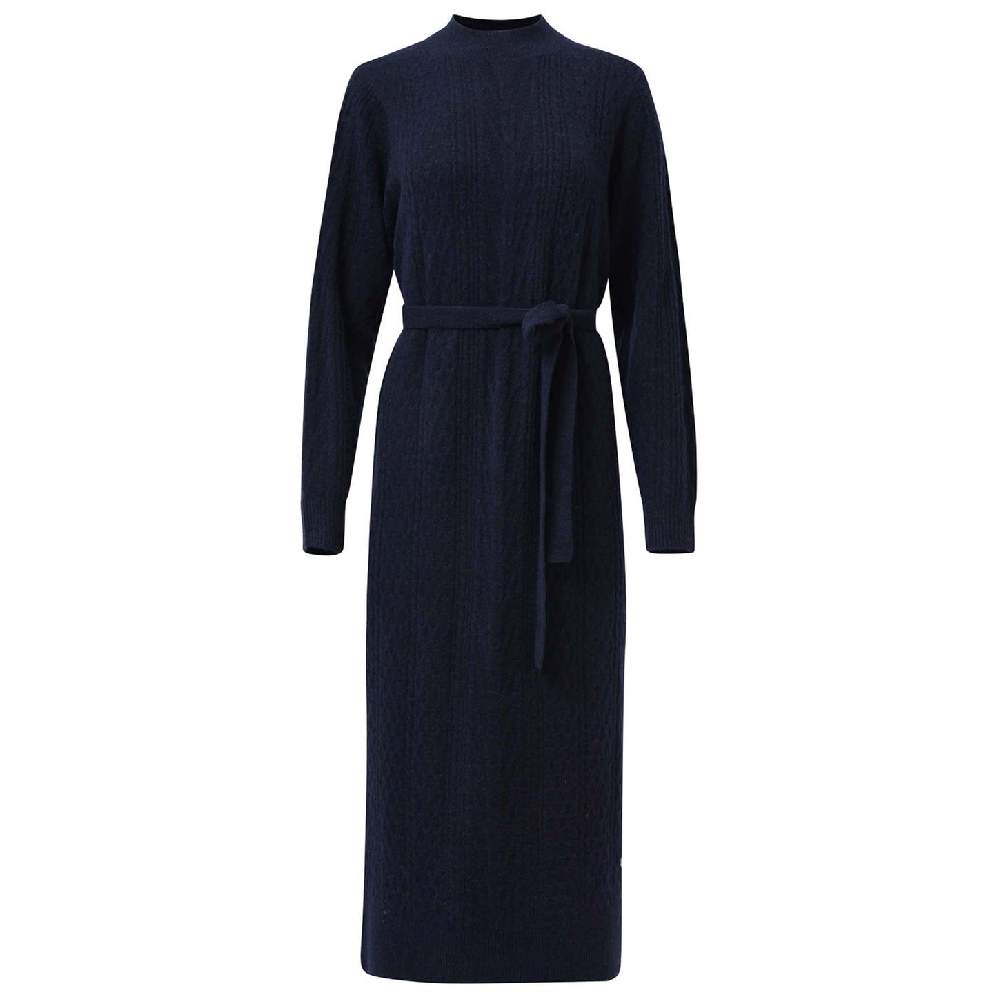 Smashed Lemon Jurk Gebreid Navy | Tall