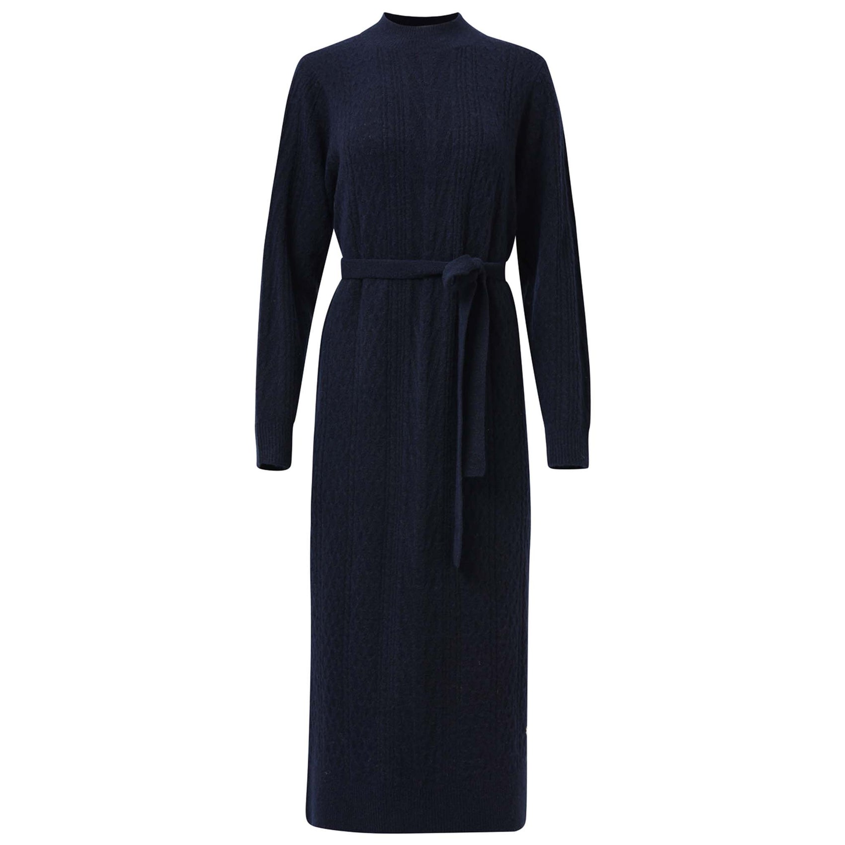 Smashed Lemon Jurk Gebreid Navy | Tall