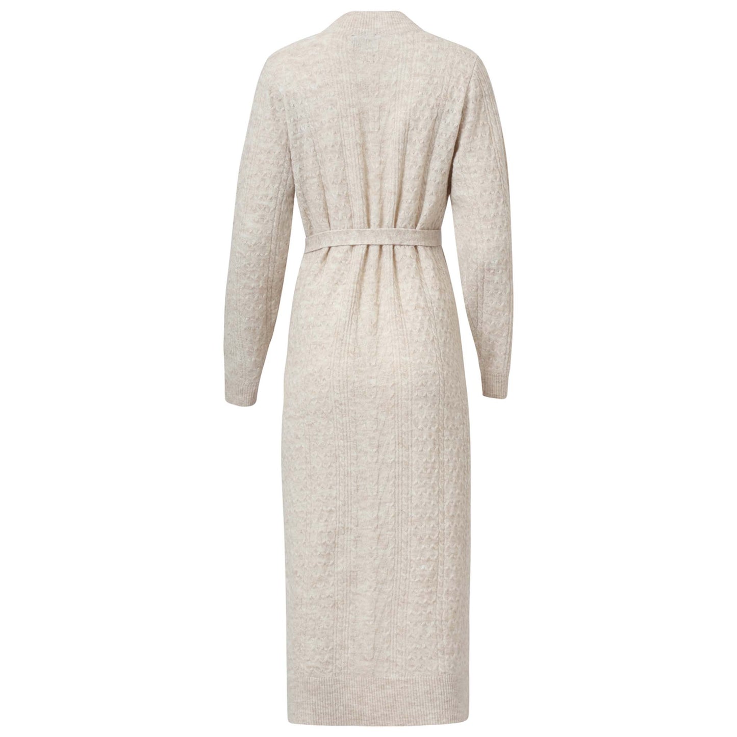 Smashed Lemon Jurk Gebreid Zand | Tall