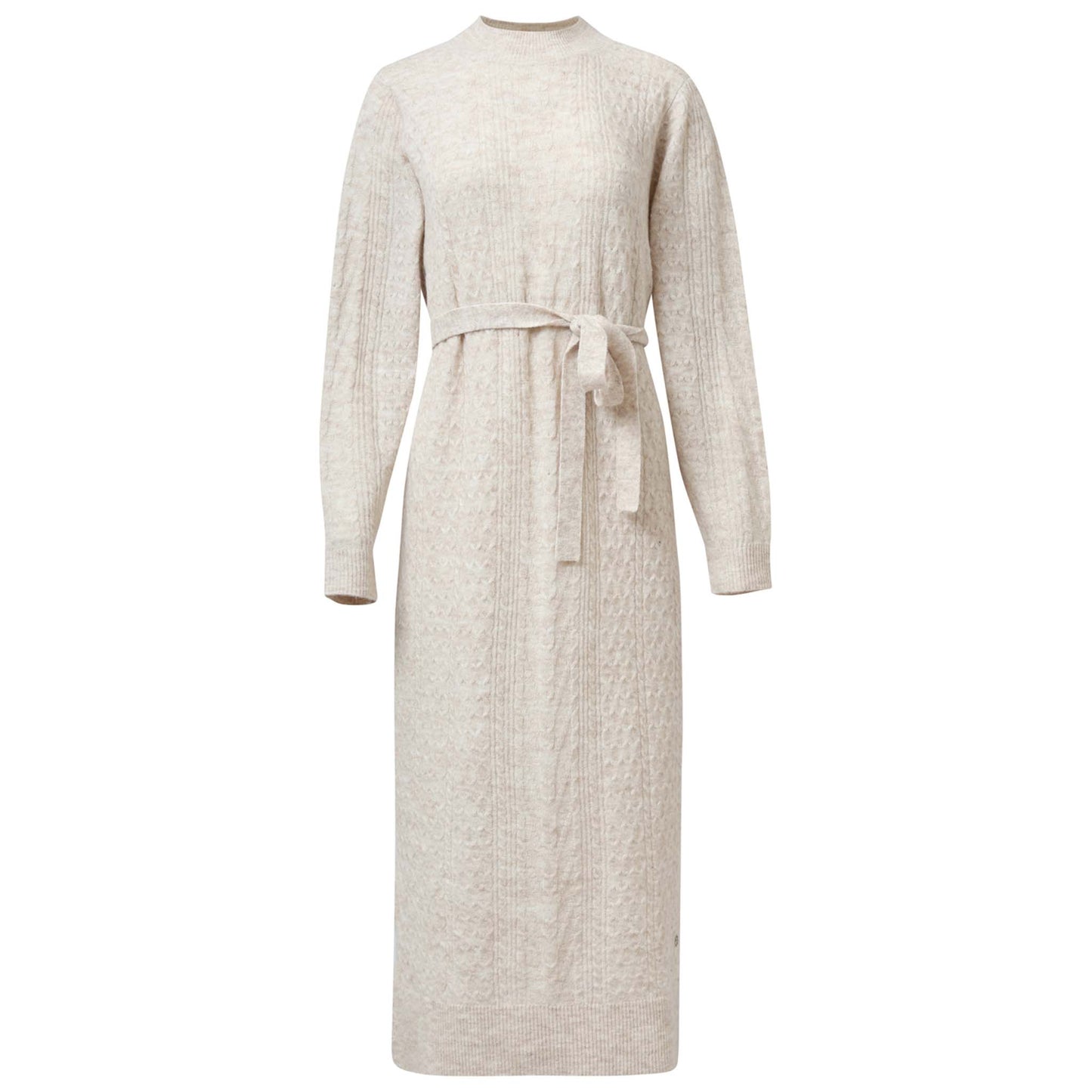 Smashed Lemon Jurk Gebreid Zand | Tall