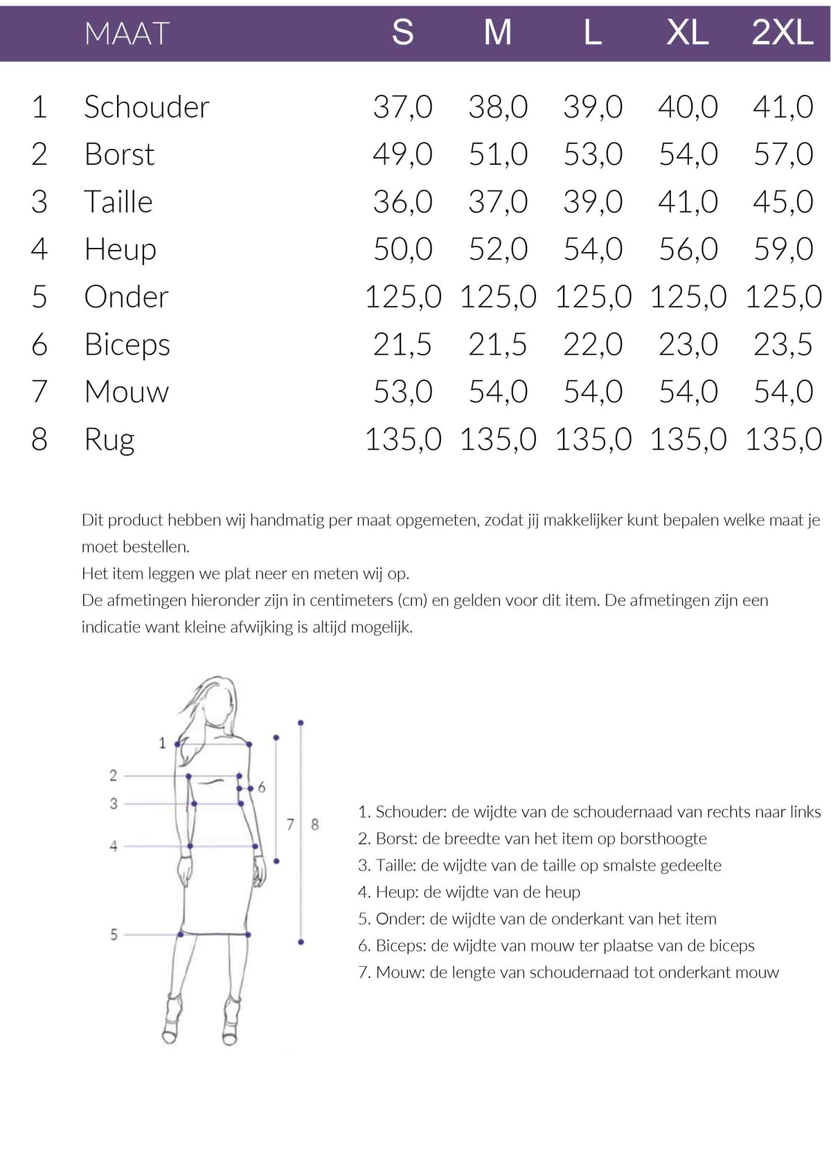 Maattabel Smashed Lemon Jurk Offwhite Bruin | Tall