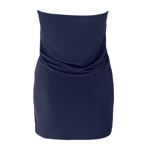 Longlady Bandeau top Tanda Donkerblauw, tall kleding voor lange dames, achteraanzicht