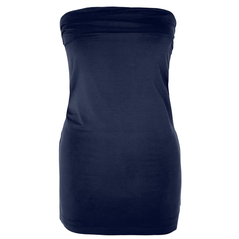Longlady Bandeau top Tanda Donkerblauw, tall kleding voor lange vrouwen