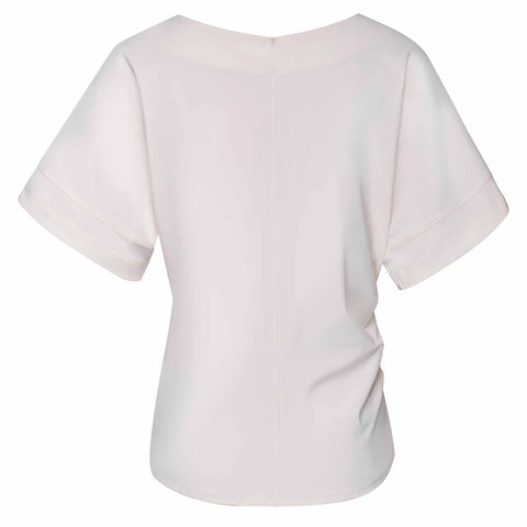 Kimara Shirt Kelsey Silver White, tall kleding voor lange dames, achteraanzicht