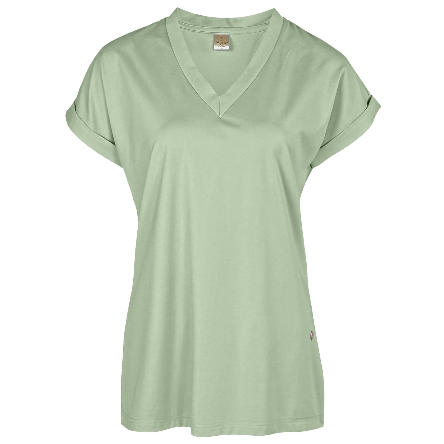 Longlady Shirt Feline groen lange vrouwen - Tall shirt
