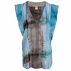 Tall Longlady Shirt Odit Lurex Blauw - lange vrouwen