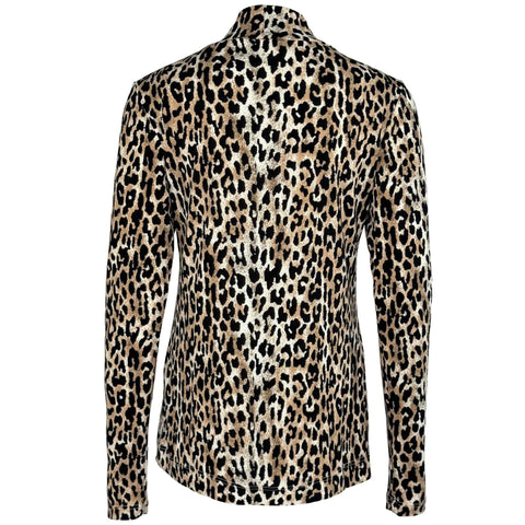 Longlady Shirt Temmia Leopard, tall kleding voor lange dames, achteraanzicht