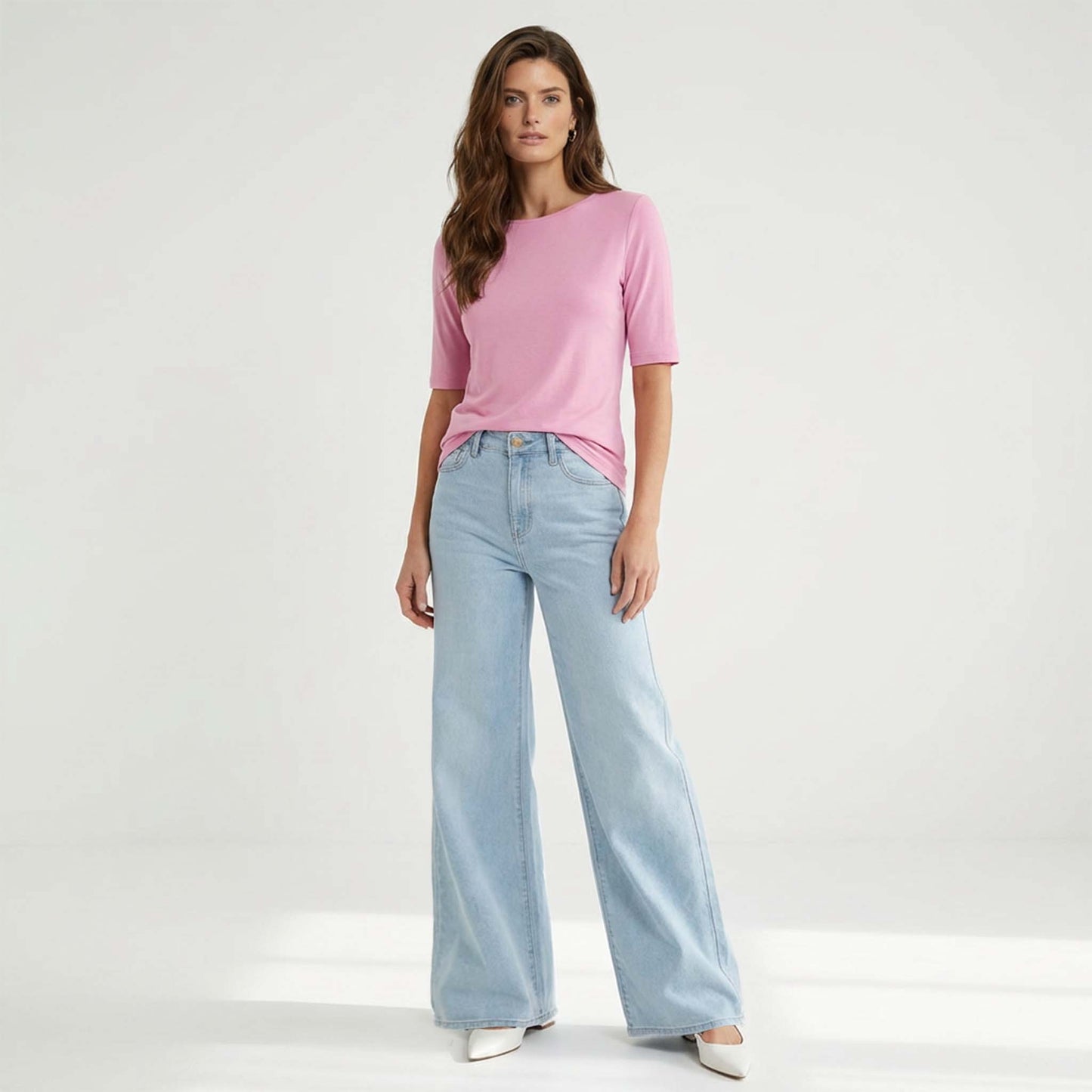 Longlady Shirt Tessie Lichtroze | Tall