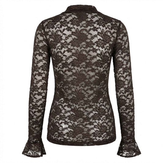 Longlady Shirt Tinke Donkerbruin | Tall