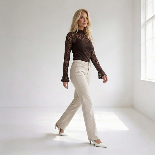 Longlady Shirt Tinke Donkerbruin | Tall