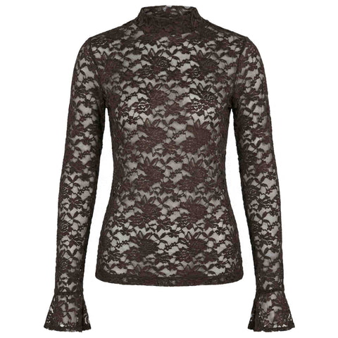 Longlady Shirt Tinke Donkerbruin | Tall