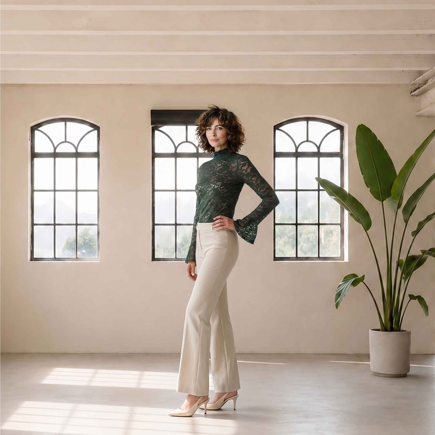 Longlady Shirt Tinke Donkergroen | Tall