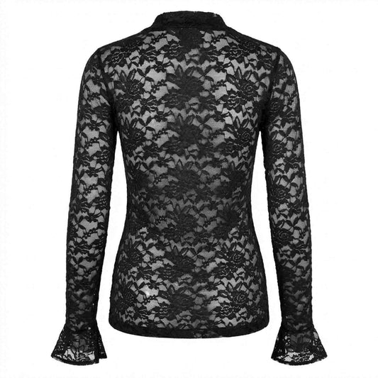 Longlady Shirt Tinke Zwart | Tall