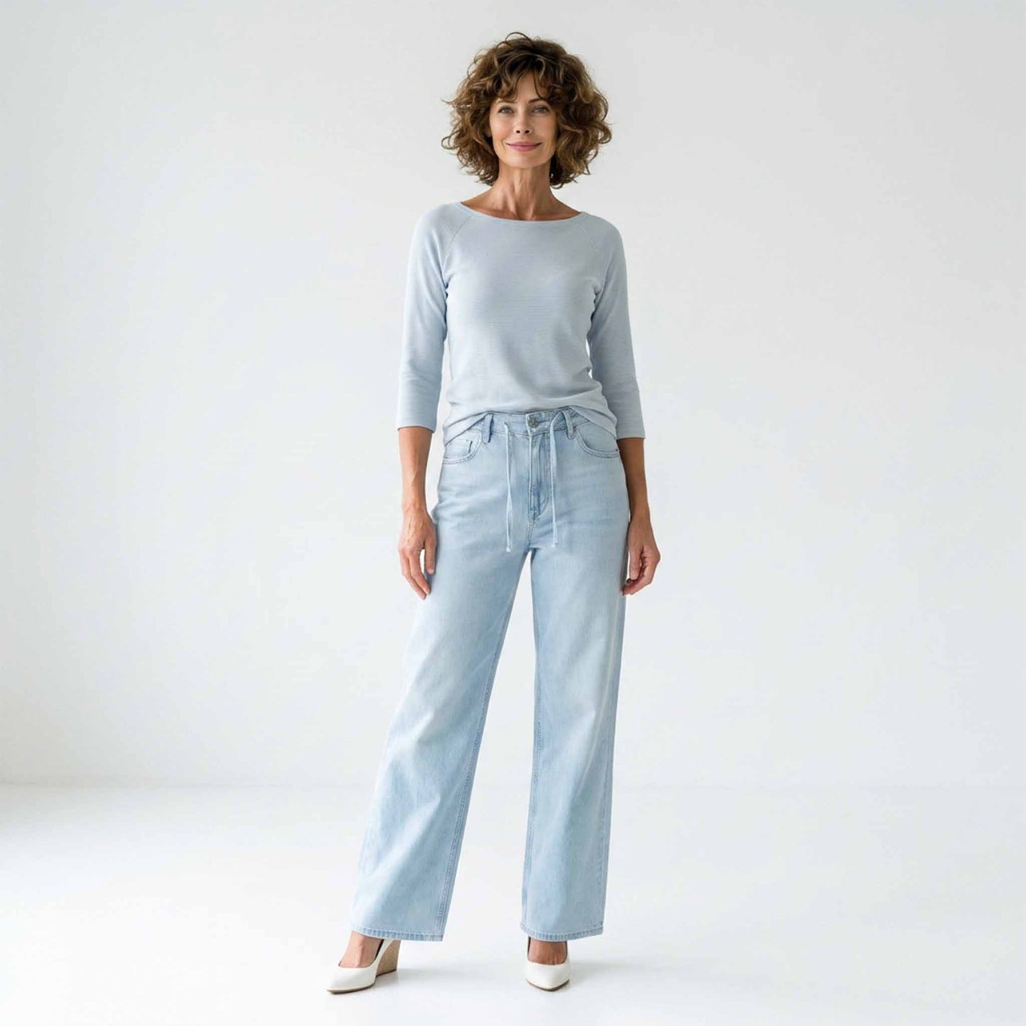 Longlady Shirt Tjitske Lichtblauw | Tall