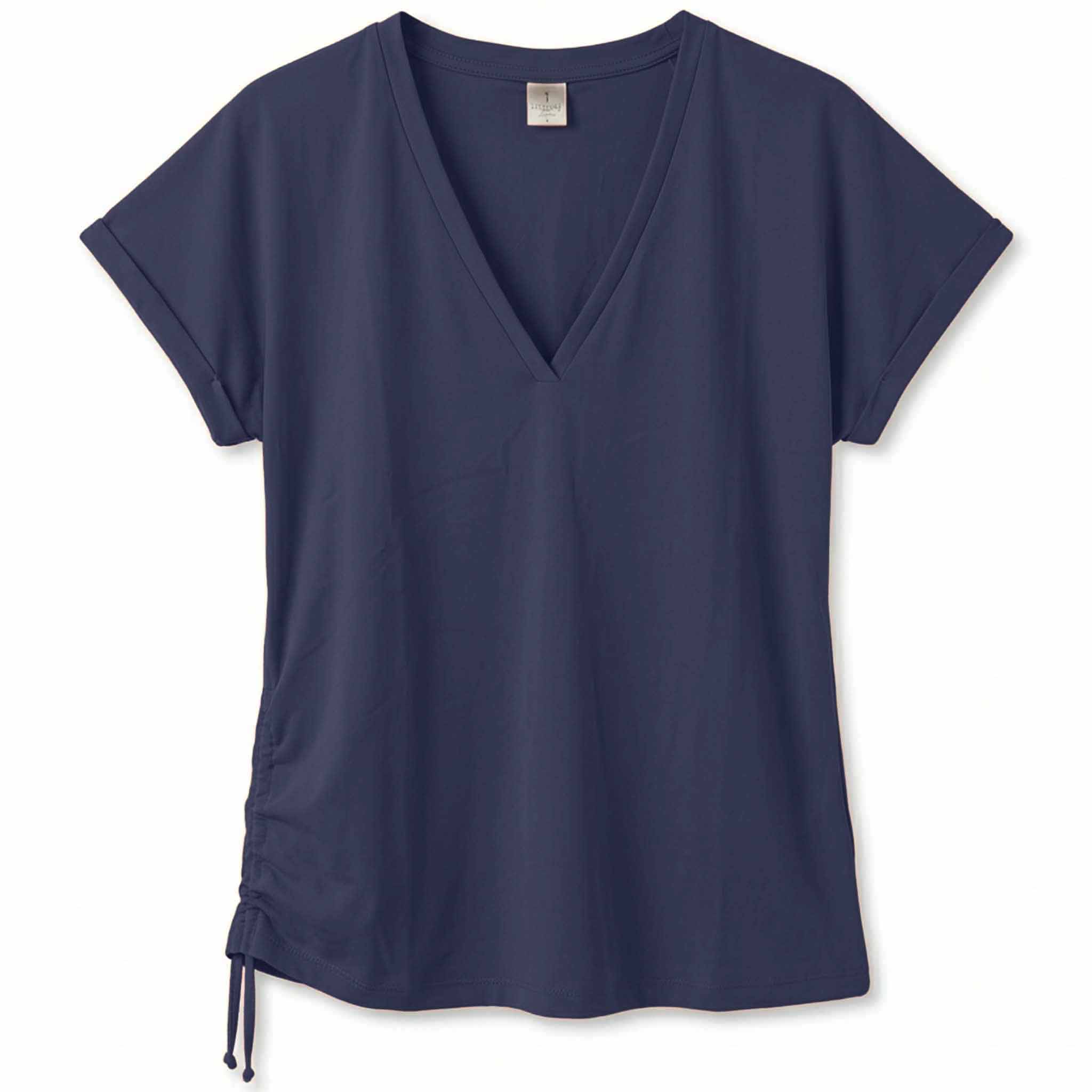 Longlady Shirt Toby Donkerblauw | Tall