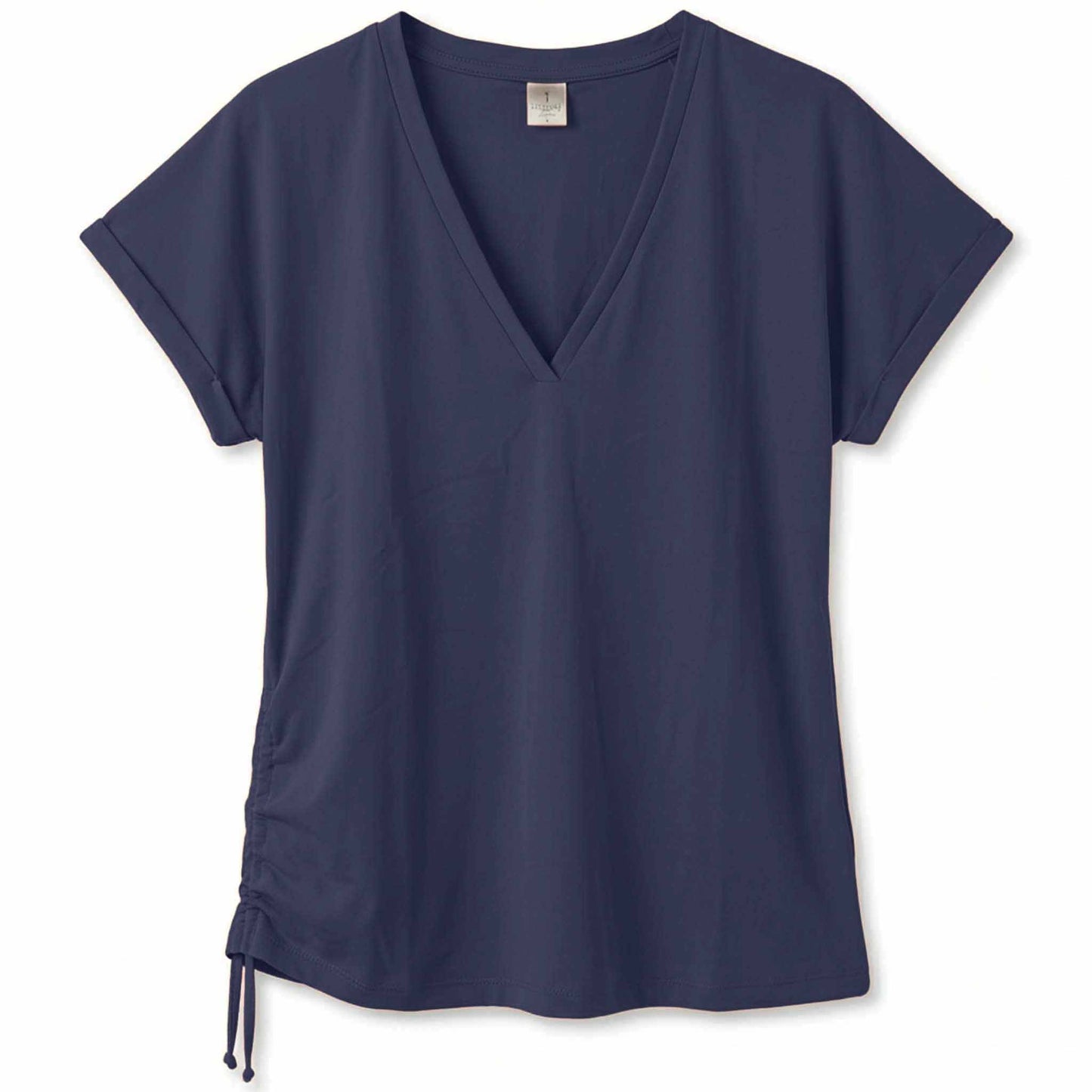 Longlady Shirt Toby Donkerblauw | Tall