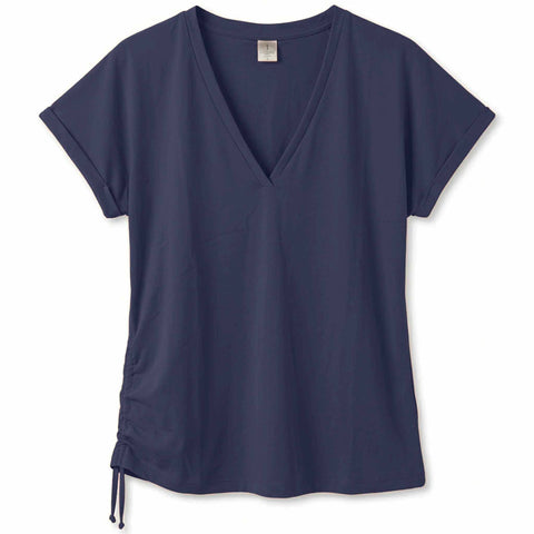 Longlady Shirt Toby Donkerblauw | Tall