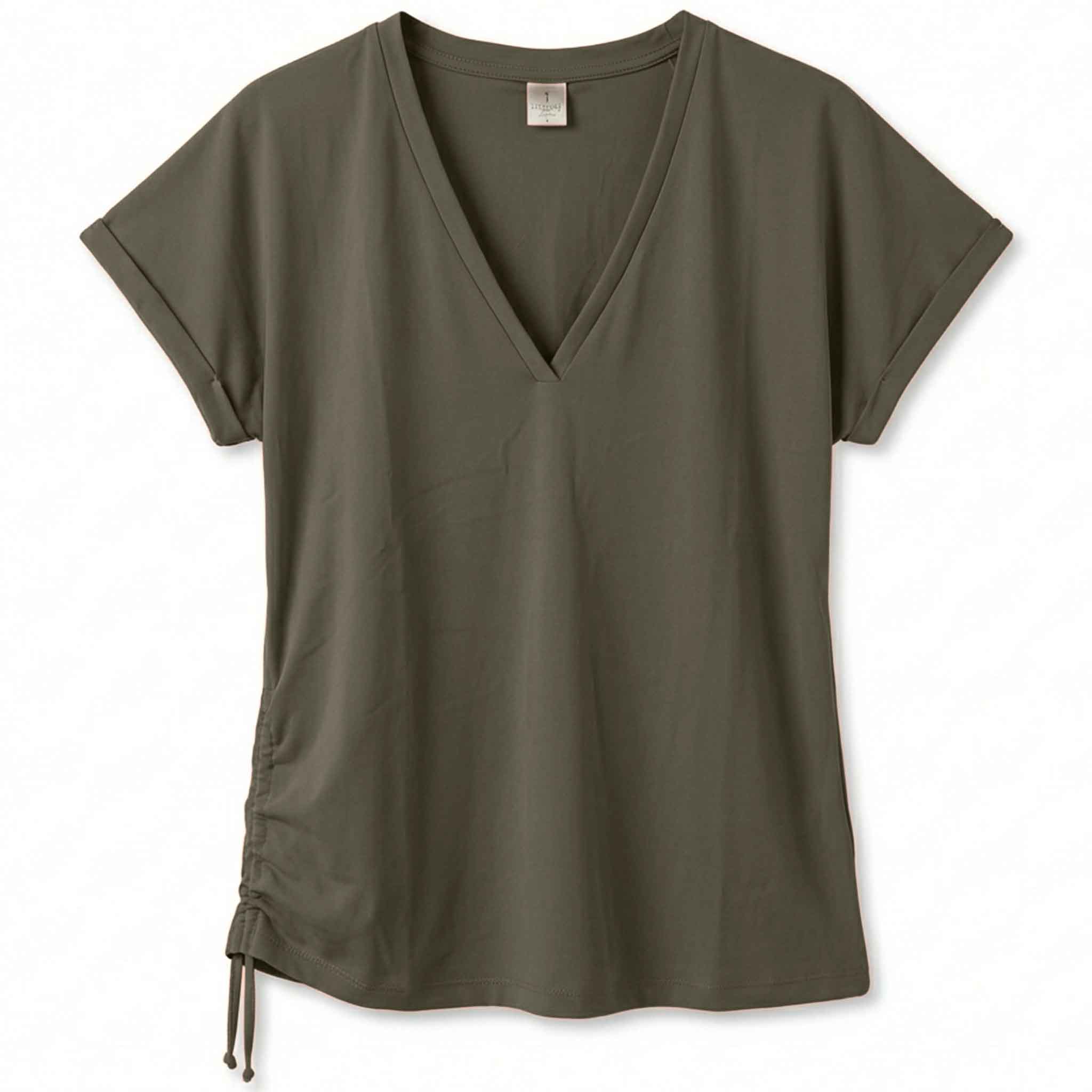 Longlady Shirt Toby Khaki | Tall