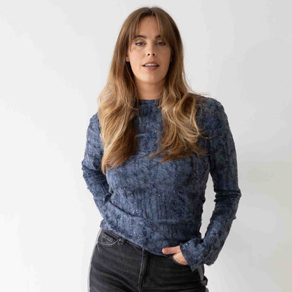 Longlady Shirt Trudine Donkerblauw | Tall