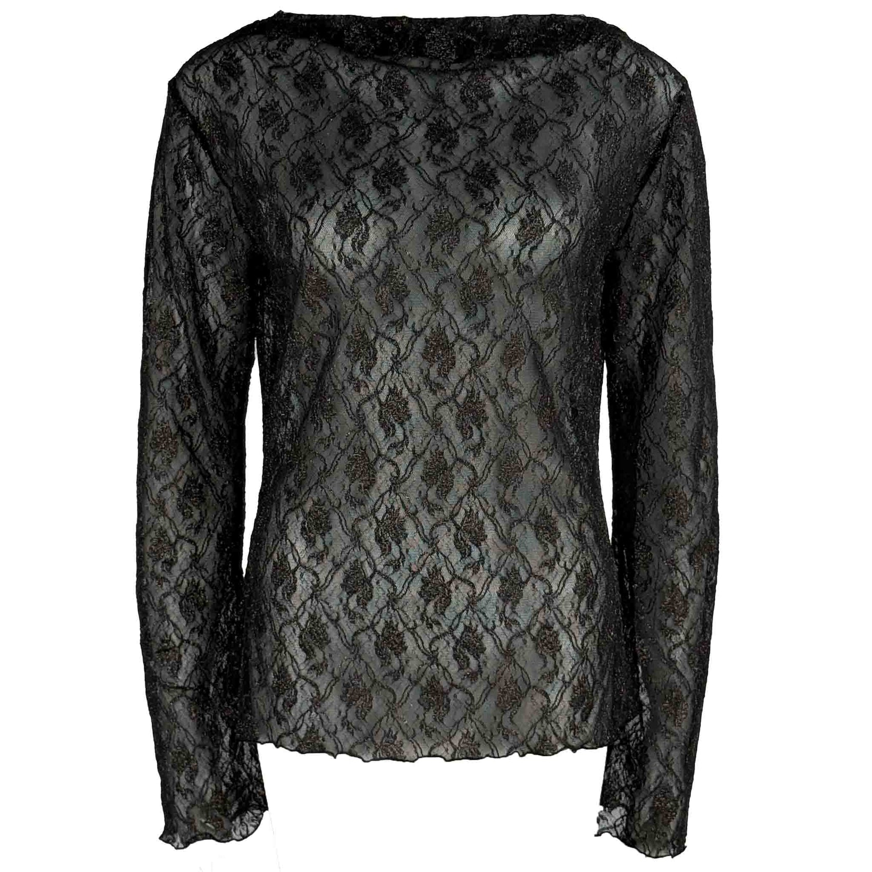 Longlady Shirt Trudine Zwart | Tall