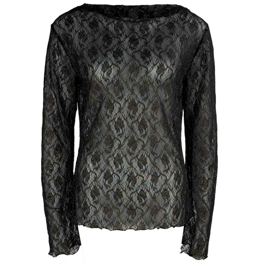 Longlady Shirt Trudine Zwart | Tall