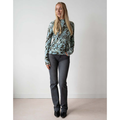 Longlady Shirt Tynca Faded Flowers | Tall