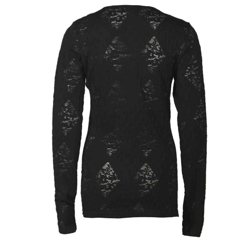 Only-M Shirt Macrame, tall kleding voor lange dames, achteraanzicht