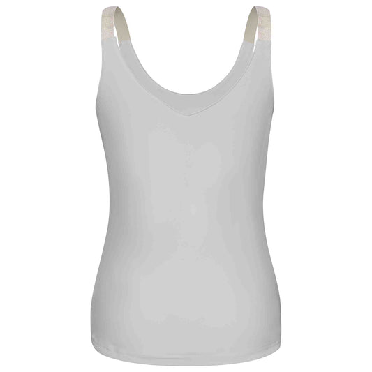 Kimara Top Josie Silver White | Tall