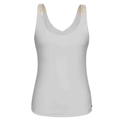 Kimara Top Josie Silver White | Tall