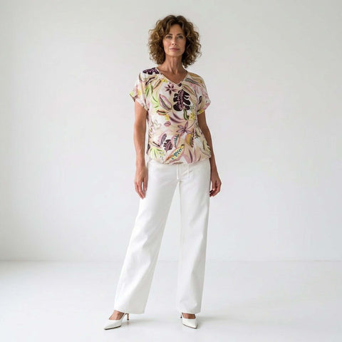 NED Shirt Nox Pink Flower | Tall