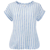 NED Shirt Brisia Linnen streep | Tall
