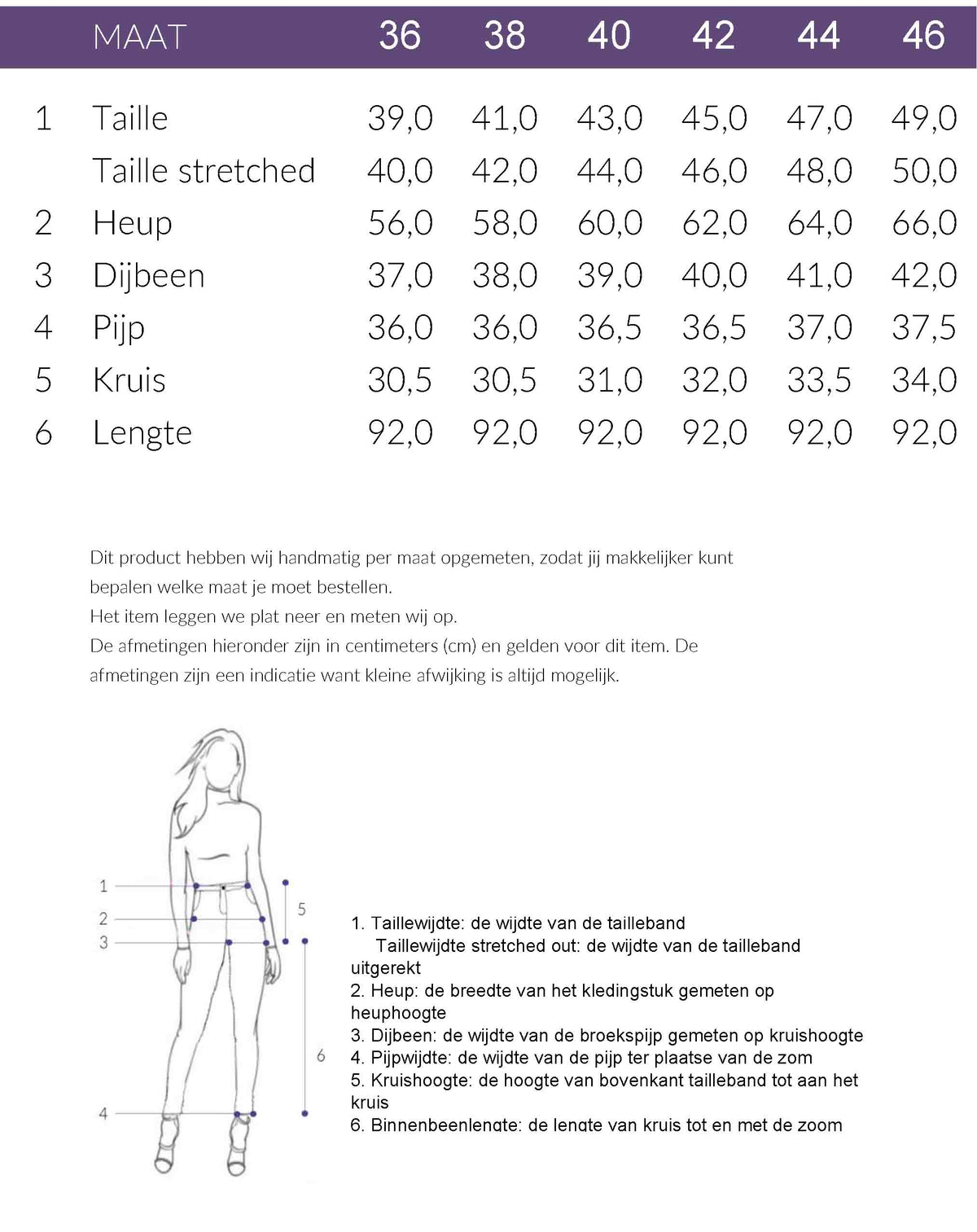 Maattabel Mac Broek Britt Linnen Truffle Brown | Tall