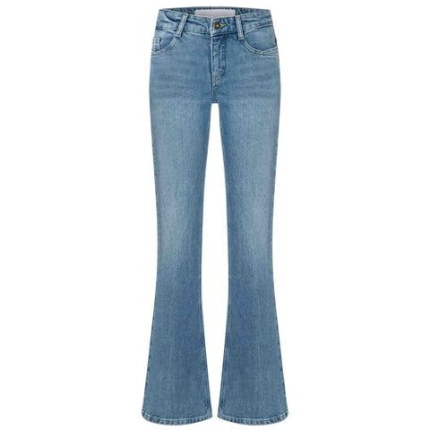 Mac Jeans Detroit Flared 90's Cool Wash, tall jeans voor lange vrouwen