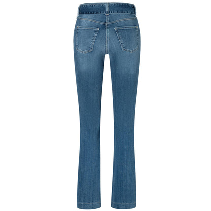 Tall Mac Jeans Dream Boot Belt High Low Wash