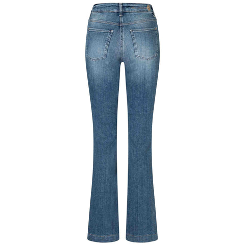 Mac Jeans Dream Boot Auth Fancy Blue | Tall | Achteraanzicht | lengte 36