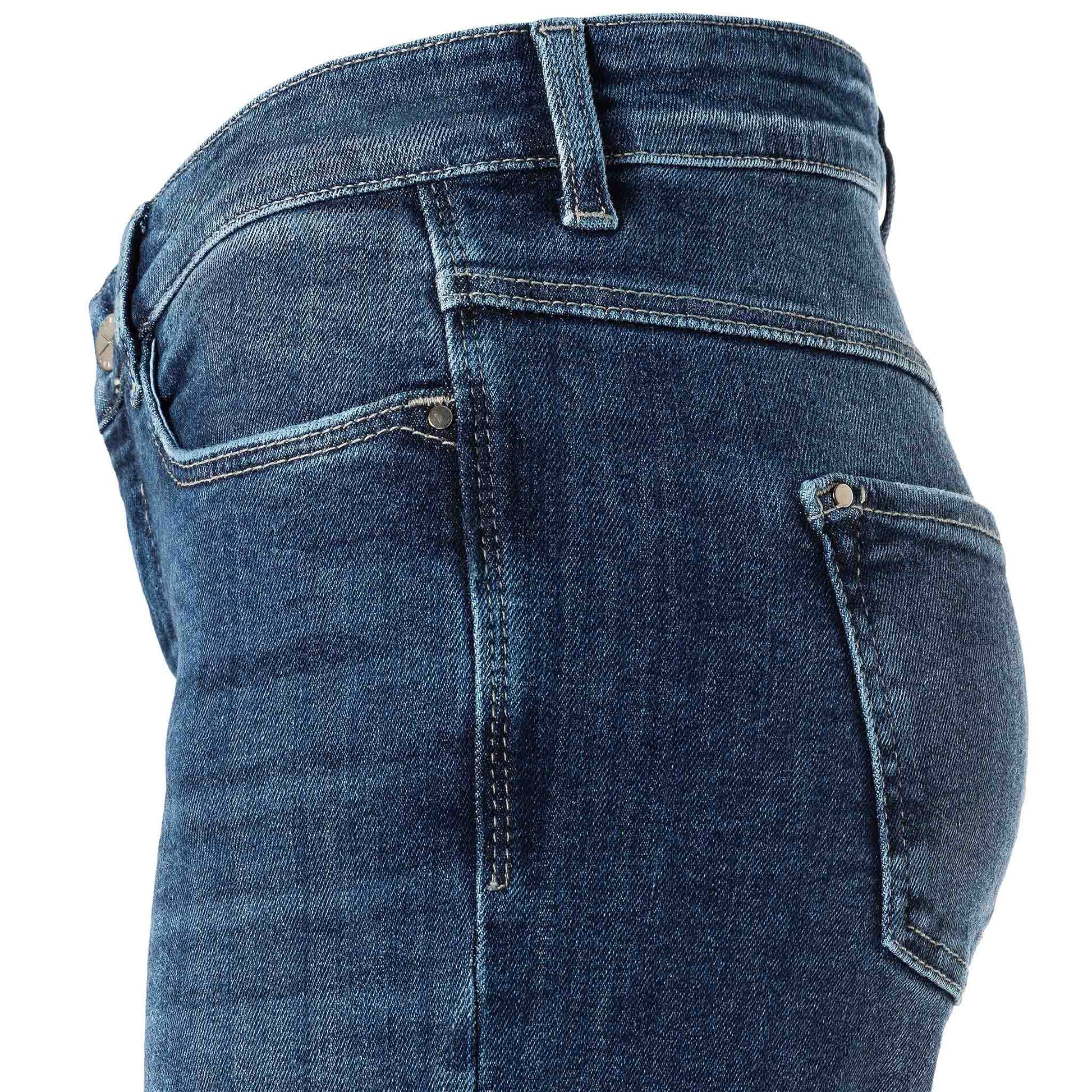 kleding lange vrouwen mac jeans dream wide auth cobalt