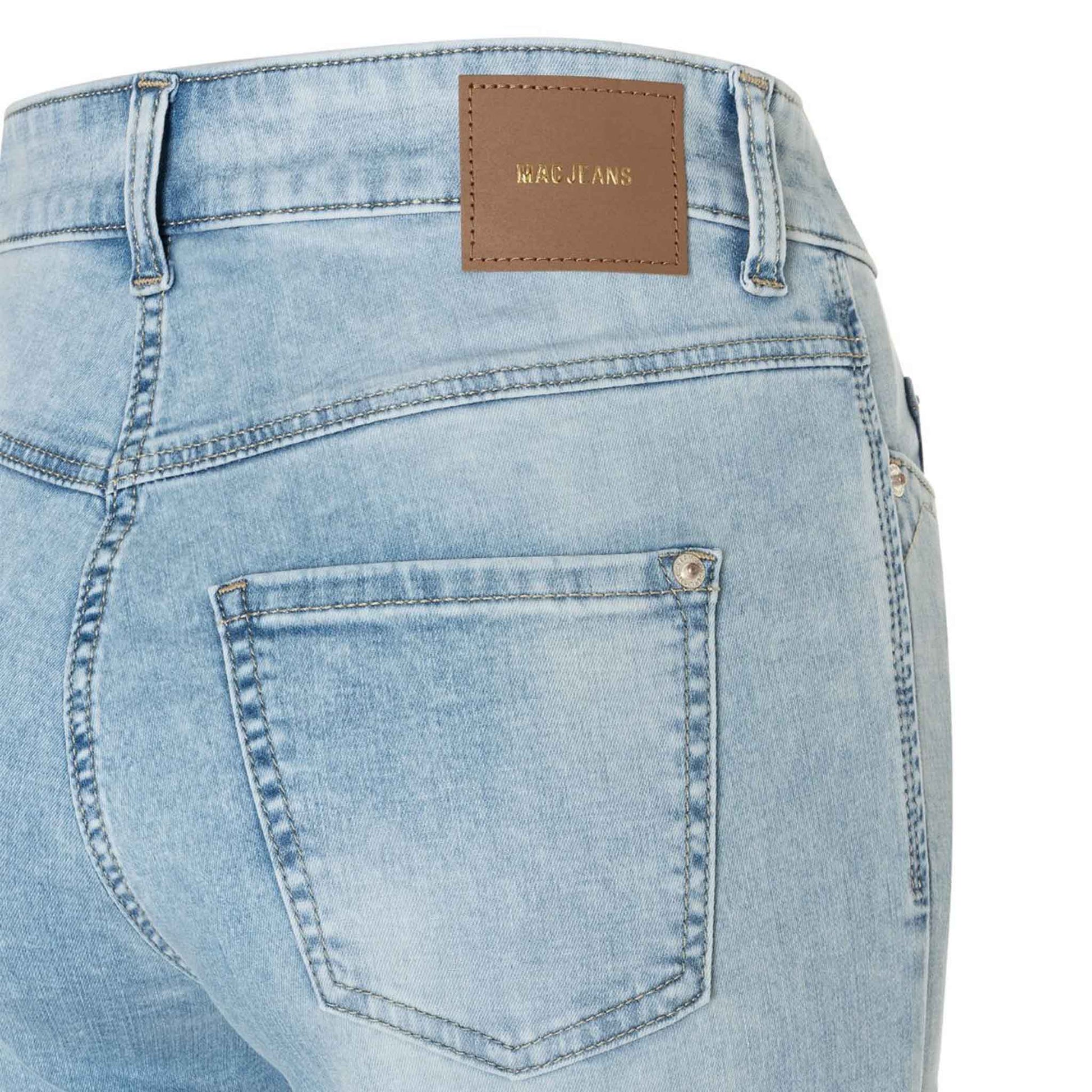 Mac Jeans Dream Wide Light Azure Blue, tall jeans voor lange vrouwen detail achter