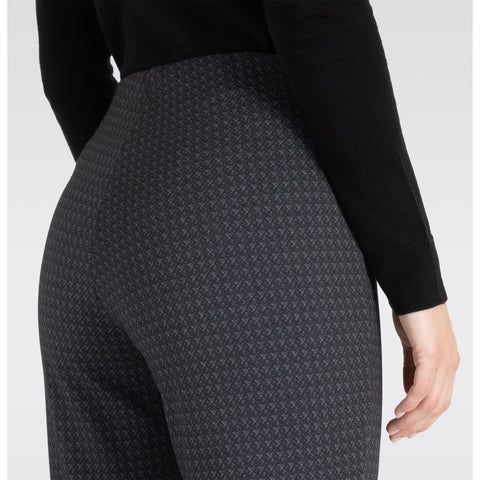 Mac Jeans Flare Dark Grey, jeans in tall met lange benen, achteraanzicht